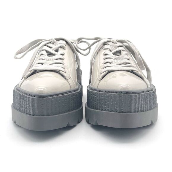 Puma x Fenty Pointy Creeper Sneaker Size 8 Patent Dove Gray Rihanna Platform - Picture 7 of 16